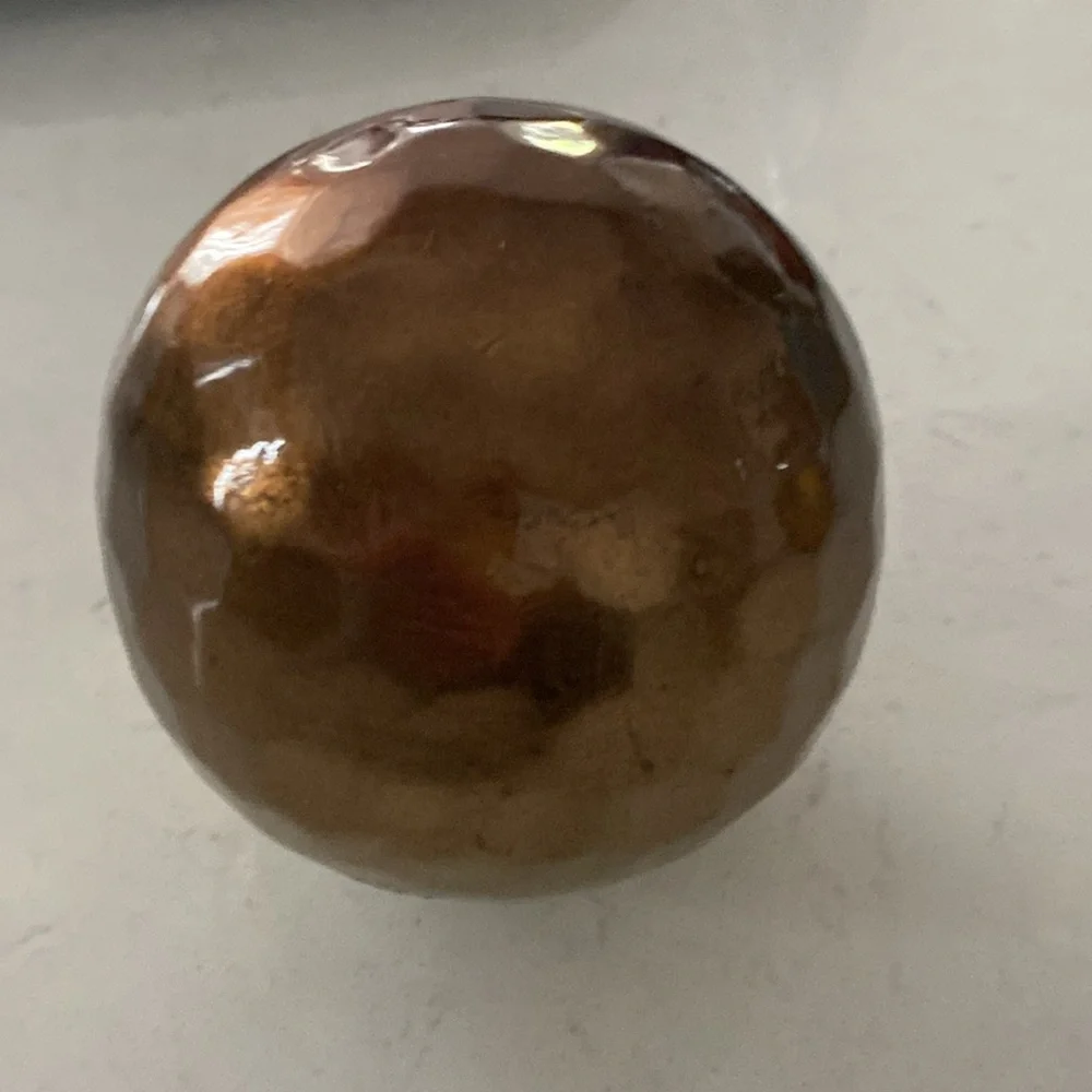 Pier 1 Hammered Copper Decorative Sphere‎